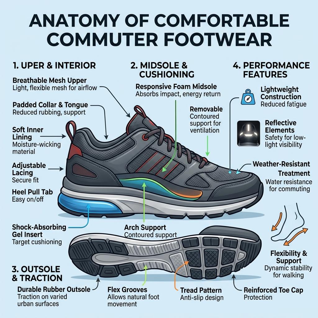 The Anatomy of Dynamic Comfort in Commuter Footwear