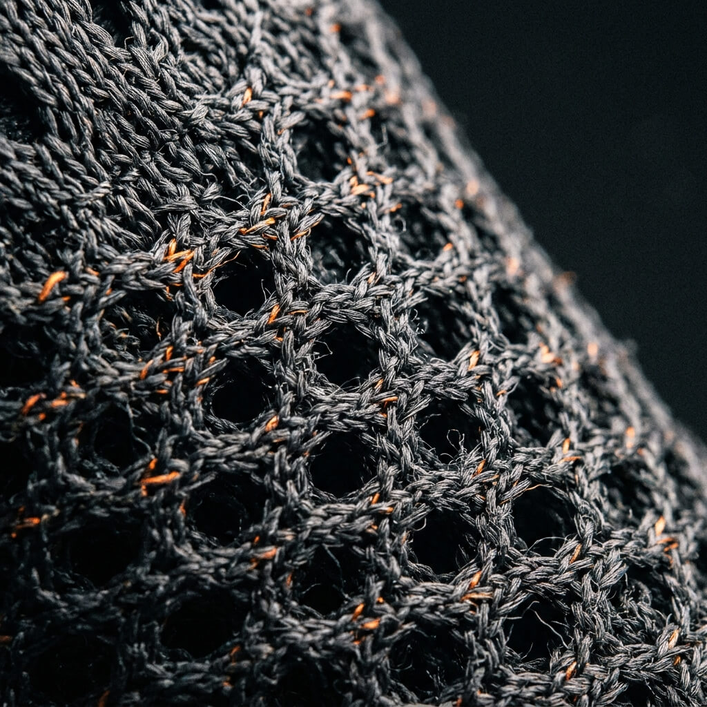 Close-up of Laimminis breathable mesh technology